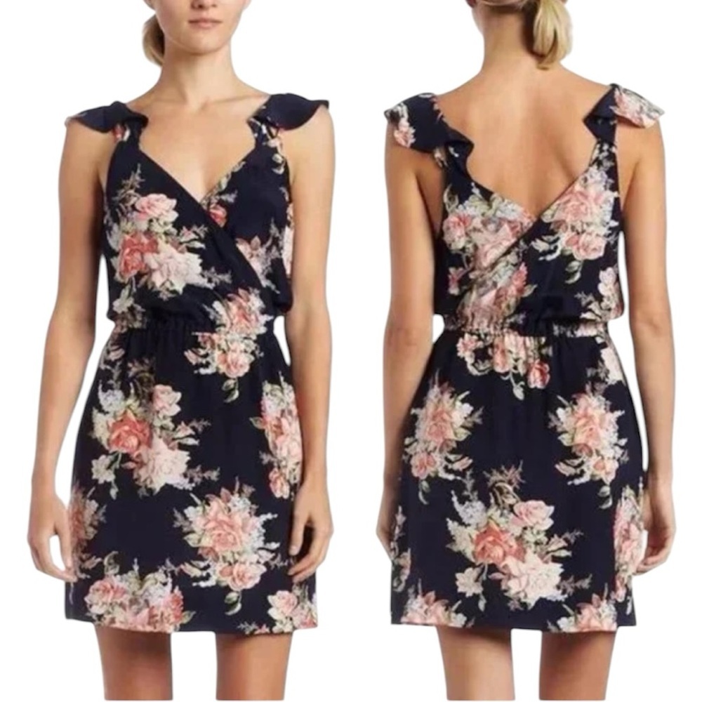 Joie “Sari” Silk Floral Dress XS MSRP $278 - Picture 1 of 8